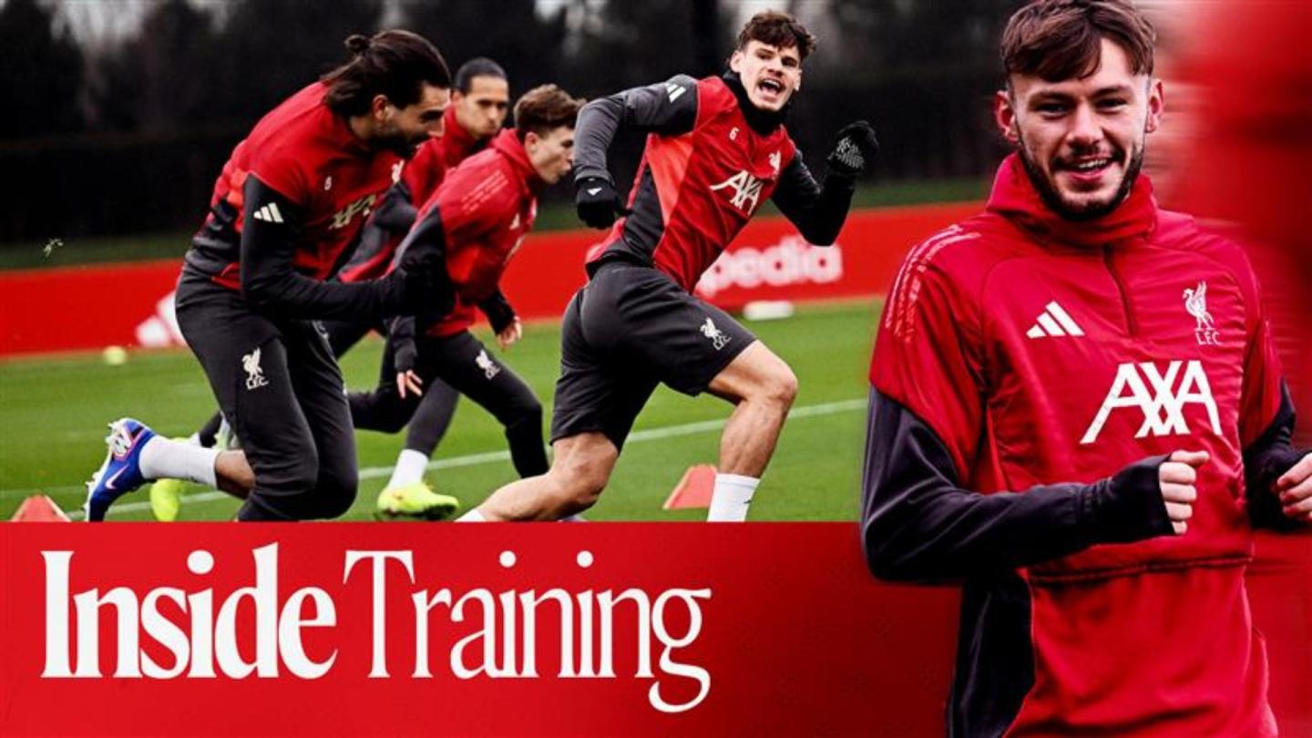 Inside Training: Behind-the-scenes access as Liverpool get set for ...
