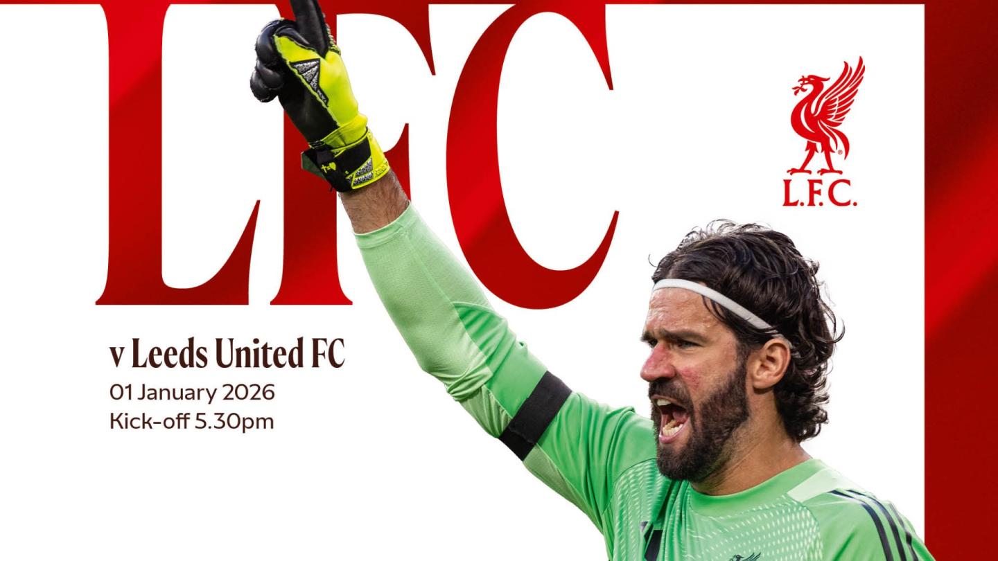 Get your Liverpool v Leeds United matchday programme