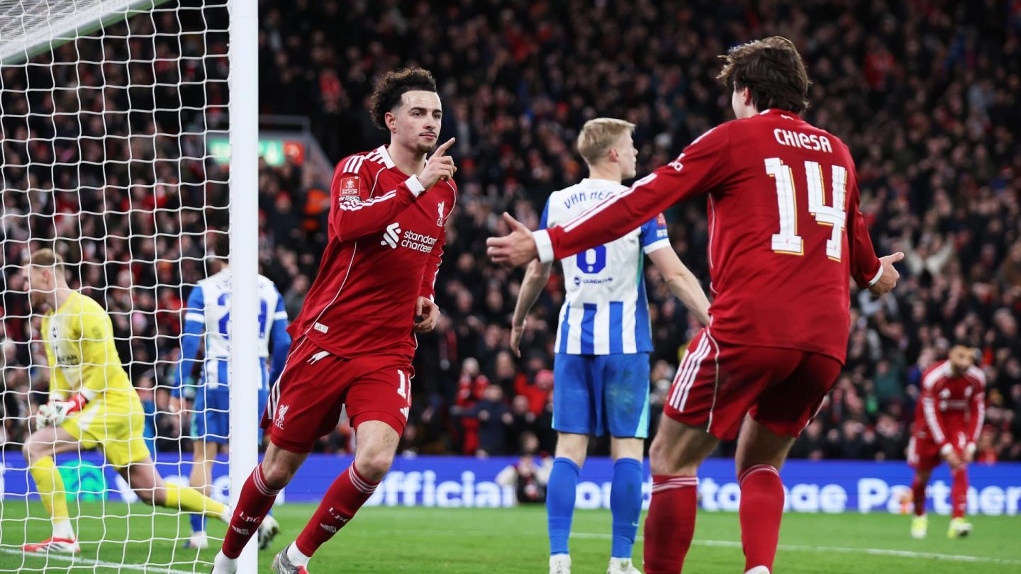 Liverpool 3-0 Brighton: Analyse the FA Cup tie with Opta stats