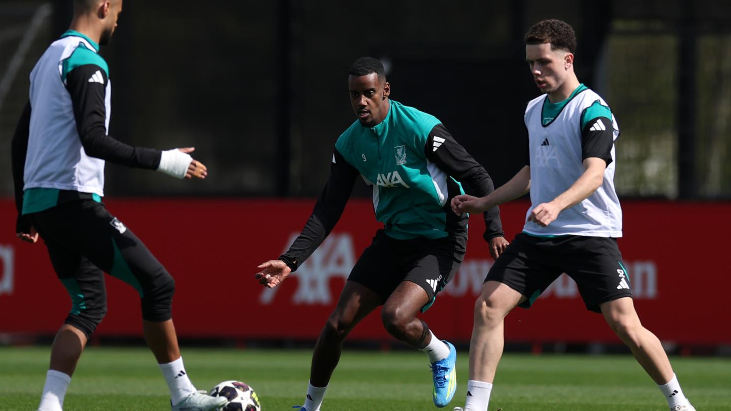 Training photos: Liverpool prepare for PSG trip in Champions League