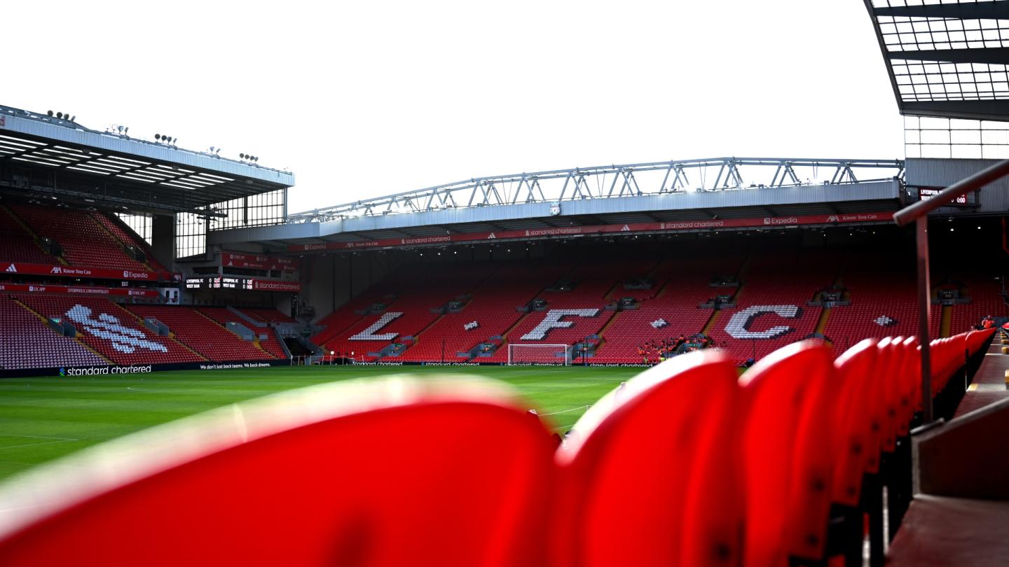 LFC matchday ticketing data for 2025-26 season