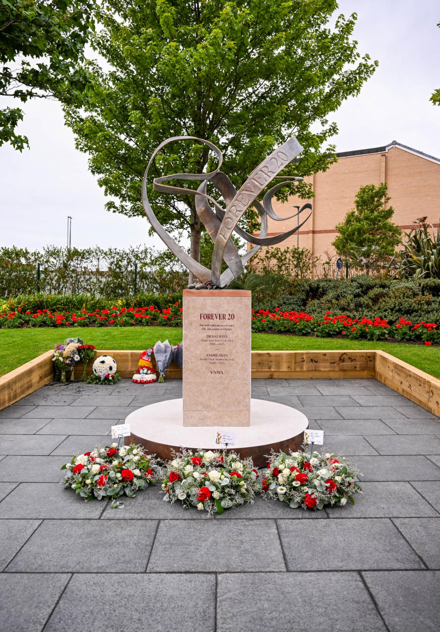 Anniversary respects paid to Diogo Jota and André Silva at Anfield - Liverpool FC
