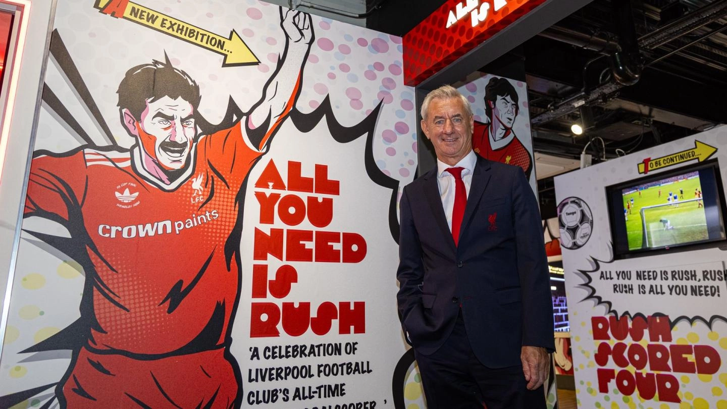 LFC's greatest goalscorer honoured with 'All You Need Is Rush' immersive exhibition LFC's greatest goalscorer honoured with 'All You Need Is Rush' immersive exhibition