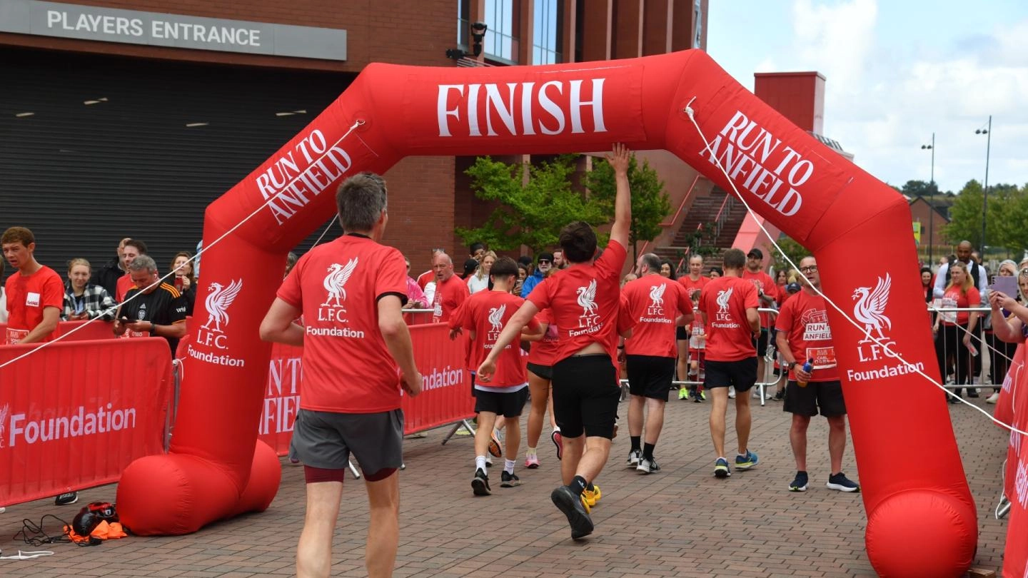 Run to Anfield unites 75,000 Reds in Liverpool and globally for LFC Foundation Run to Anfield unites 75,000 Reds in Liverpool and globally for LFC Foundation