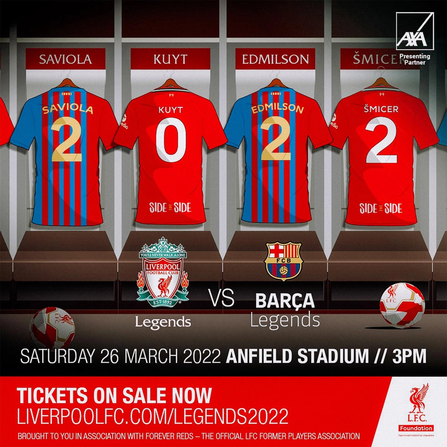 Liverpool FC — LFC Legends To Take On Barça Legends As Charity Match ...