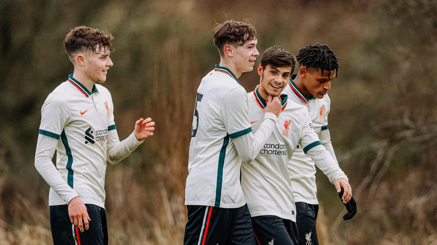 U18s round off 2021 with 5-0 win at Burnley