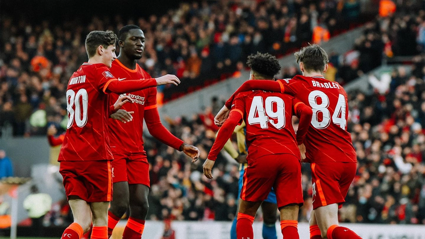 Reds advance in FA Cup by beating Shrewsbury Town at Anfield