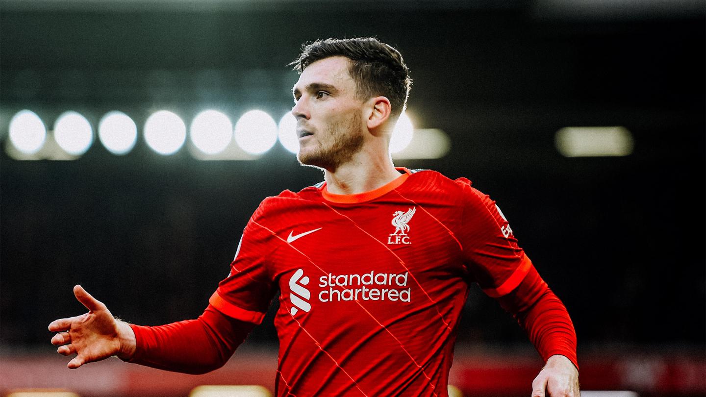  Andy Robertson could make 200th Liverpool appearance