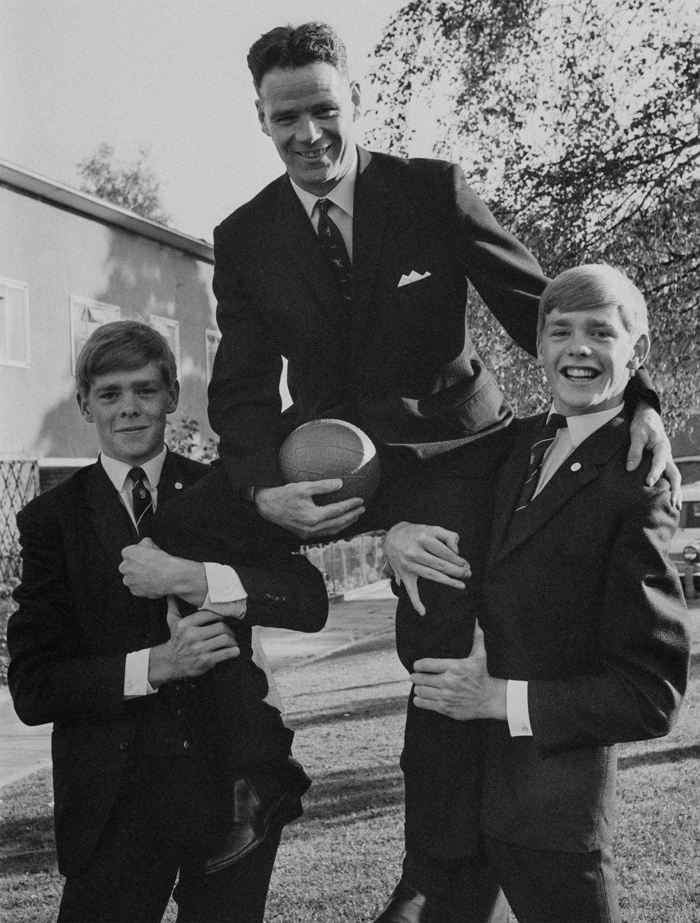 Billy with his twin sons, David and Malcolm