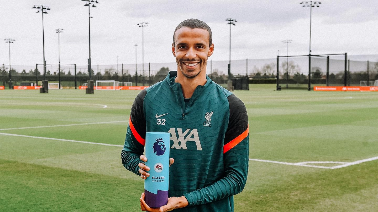 Joel Matip crowned Premier League Player of the Month