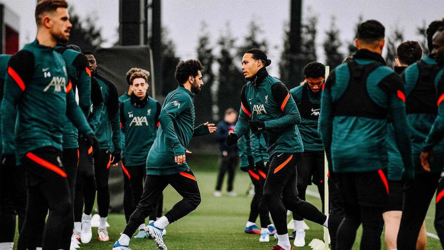 Training photos: Liverpool get set for Benfica second leg 