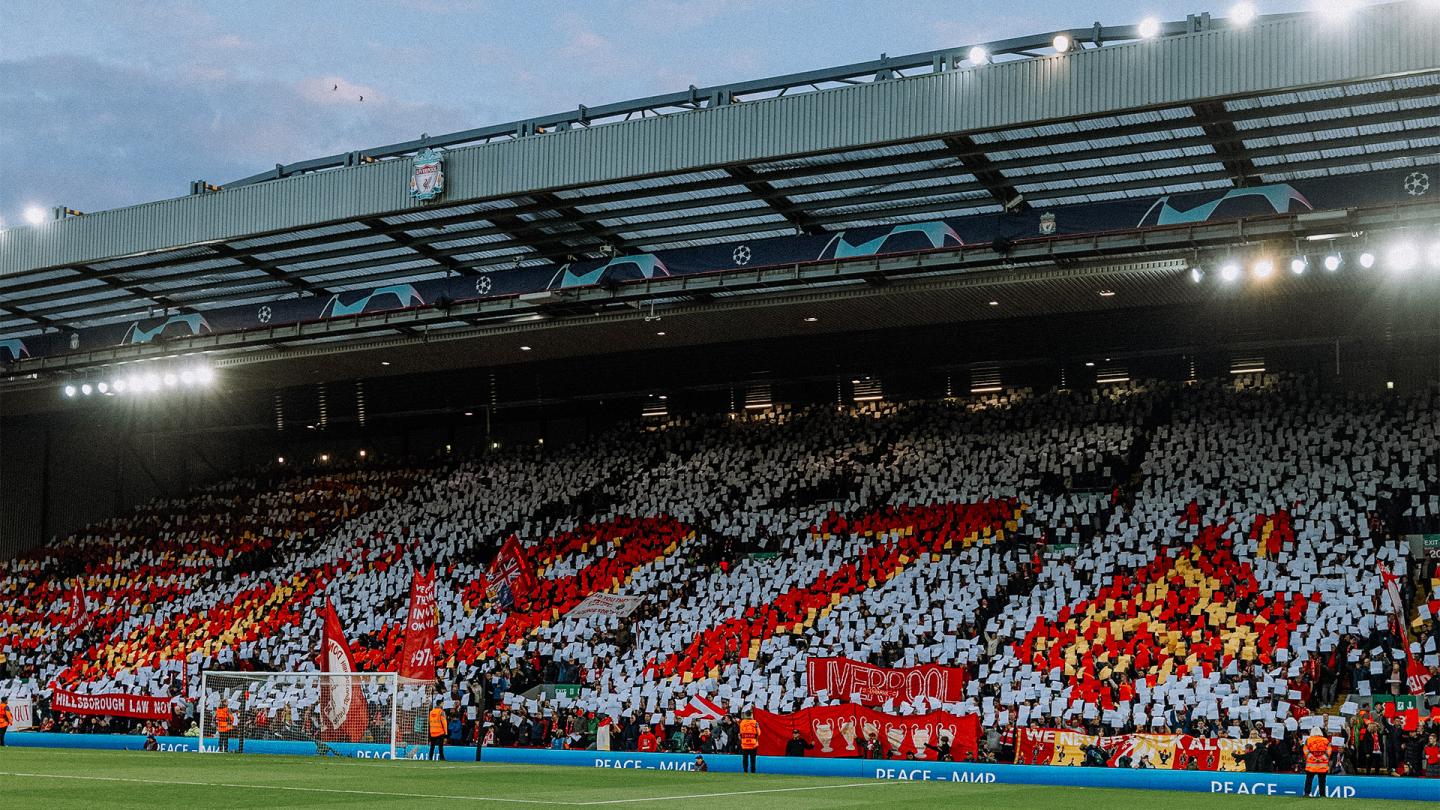 Anfield's minute's silence and Kop mosaic in memory of the 97