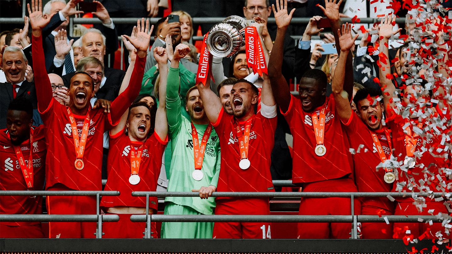  Watch Liverpool lift the FA Cup at Wembley