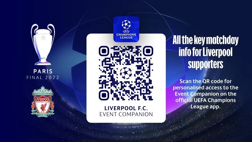 Download UEFA's Champions League final event companion - Liverpool FC