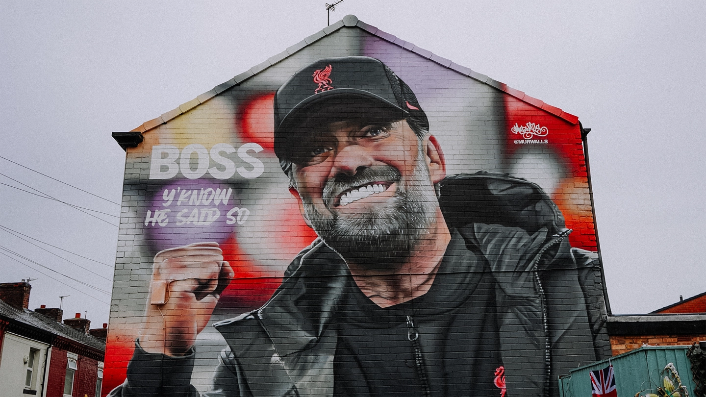 A tribute to the boss: New Jürgen Klopp mural unveiled near Anfield
