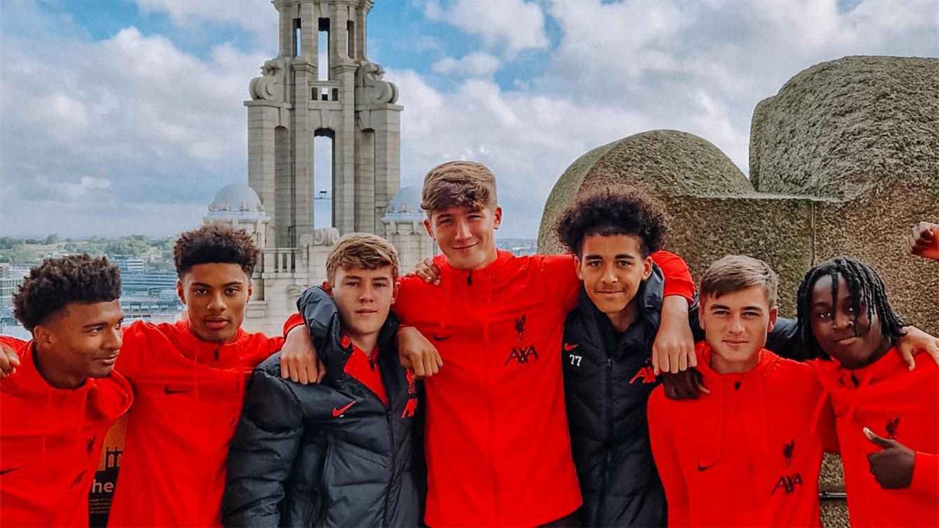 Academy players learn about the culture and history of Liverpool