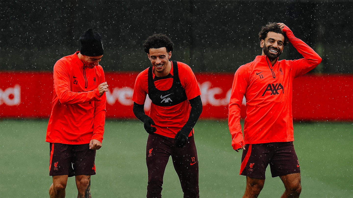 Photos: Liverpool in training ahead of trip to Arsenal