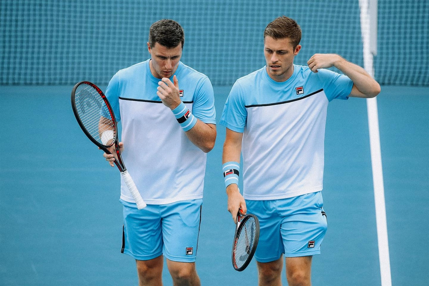 Neal and brother Ken at the 2019 Australian Open