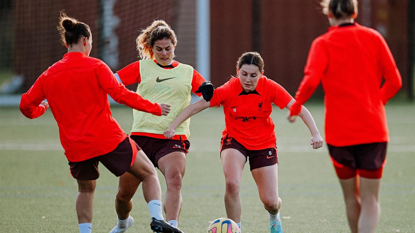 Training photos: LFC Women step up preparations for Reading clash