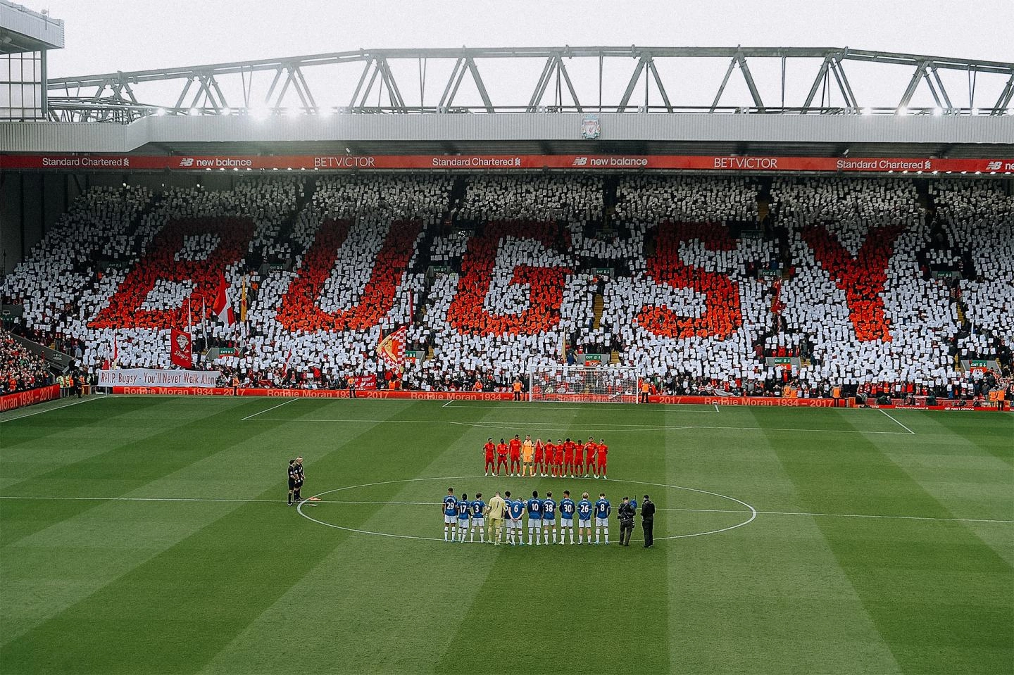 Anfield remembers Moran after his death in 2017