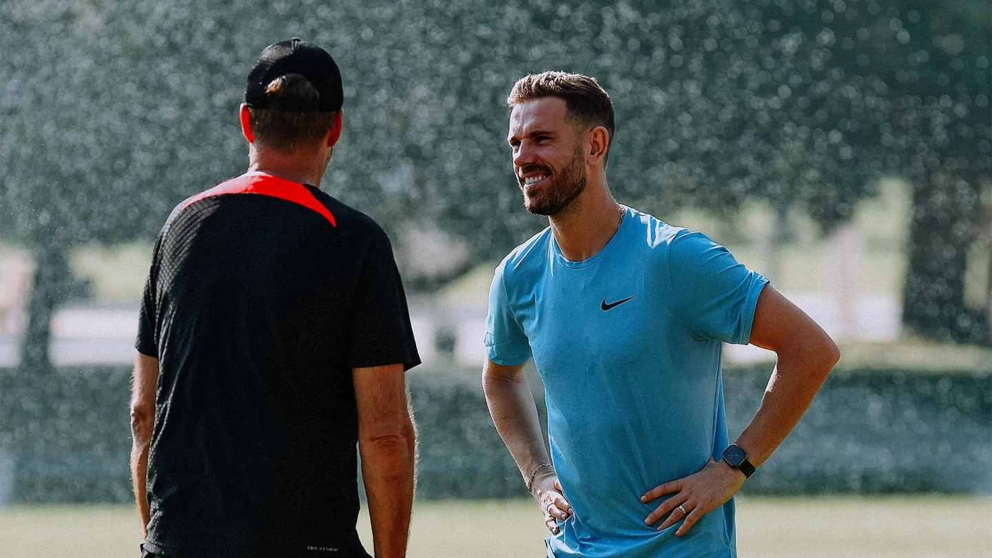 Training photos: Jordan Henderson visits as Reds prepare for AC Milan