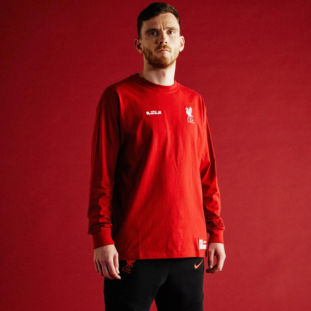 Take a first look at the Liverpool FC x LeBron collection