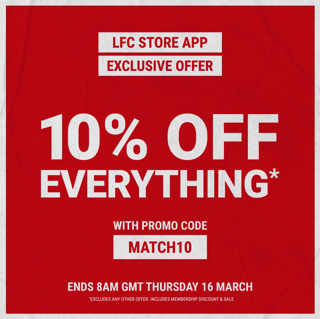 Save 10% on the official LFC Store app now - Liverpool FC