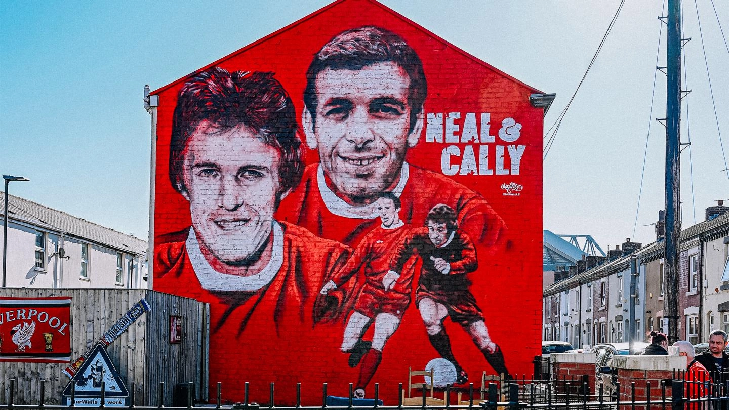 Anfield mural unveiled in honour of Liverpool legends Phil Neal and Ian Callaghan