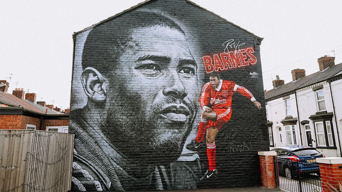 'A tremendous honour' - John Barnes on his new Anfield mural
