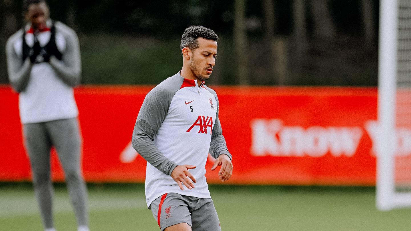 Training Photos: Thiago Involved On Thursday As Liverpool Prepare For ...