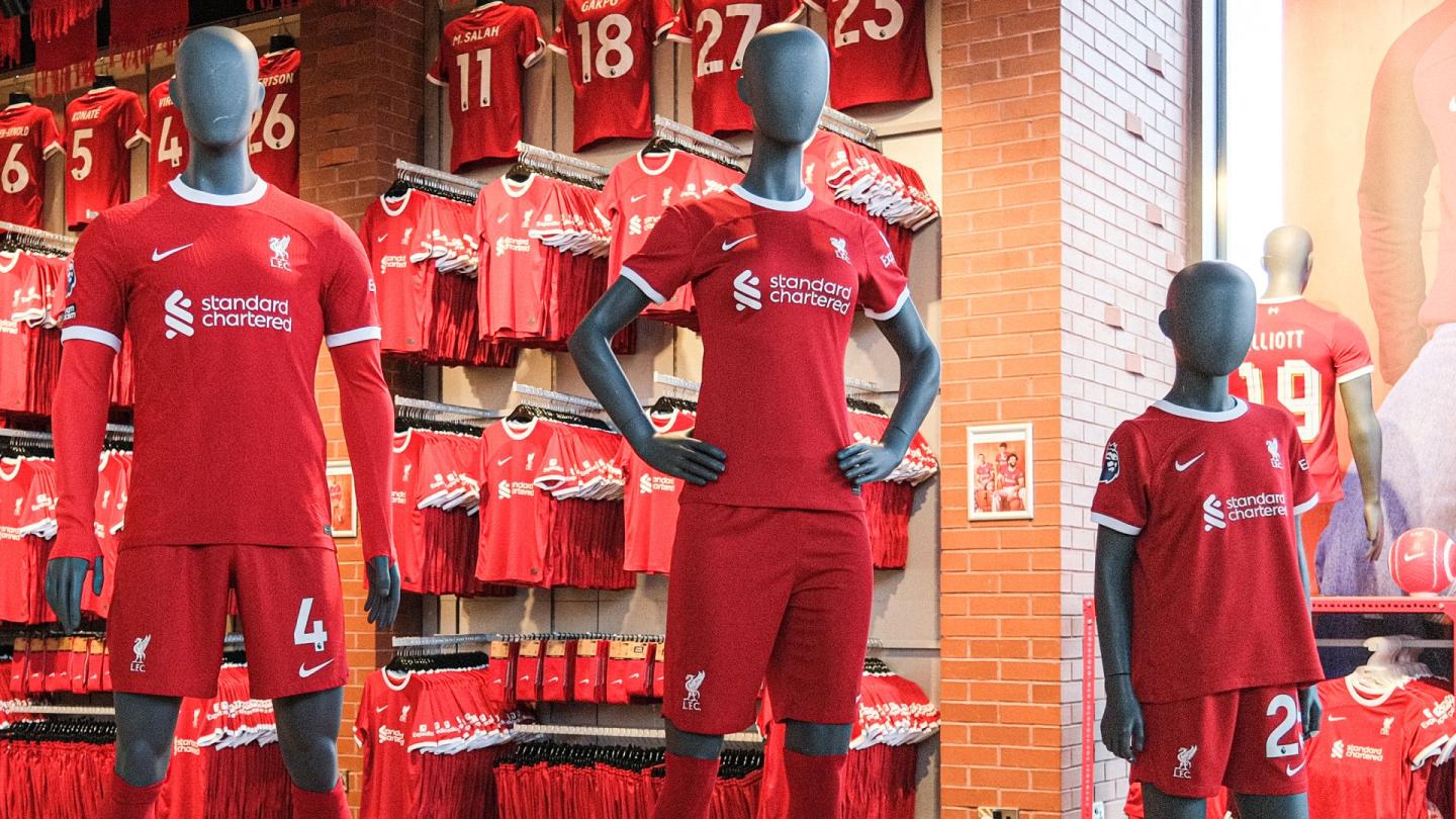 Official Liverpool FC Home Football Mini Kit – Window Hanging & Car Accessory
