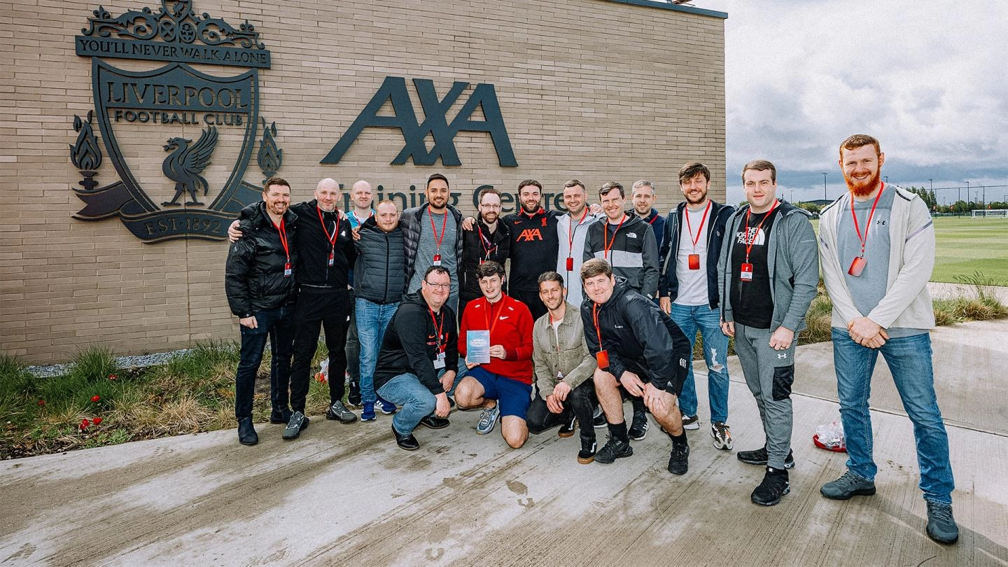 LFC welcomes charity football team Honeysuckle FC to AXA Training Centre