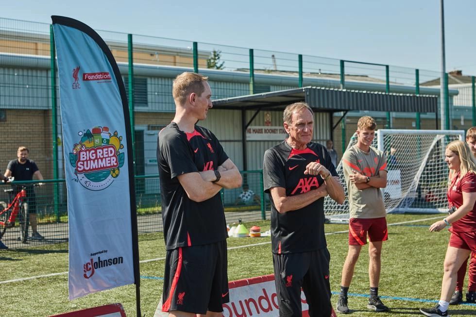 Chris Kirkland and Phil Thompson at a Foundation session