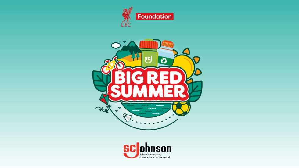 A graphic showing the logo for LFC Foundation and SC Johnson's Big Red Summer