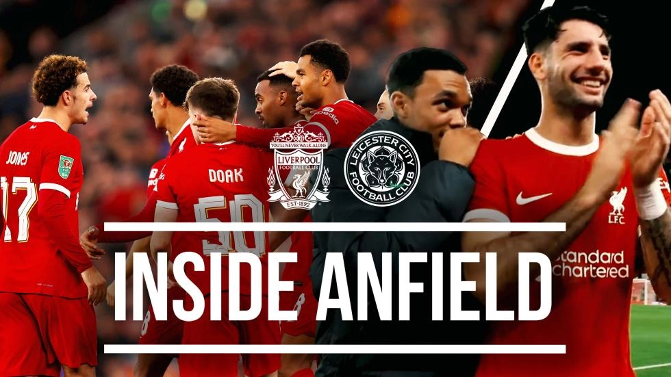 Inside Anfield: Tunnel cam and new footage from cup win over Leicester