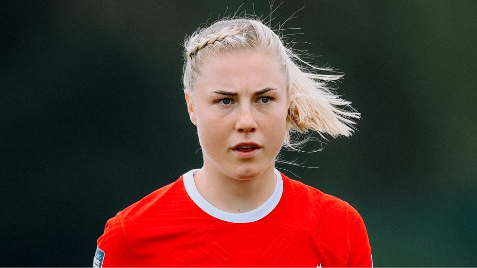 Sophie Roman Haug in action for Liverpool FC Women