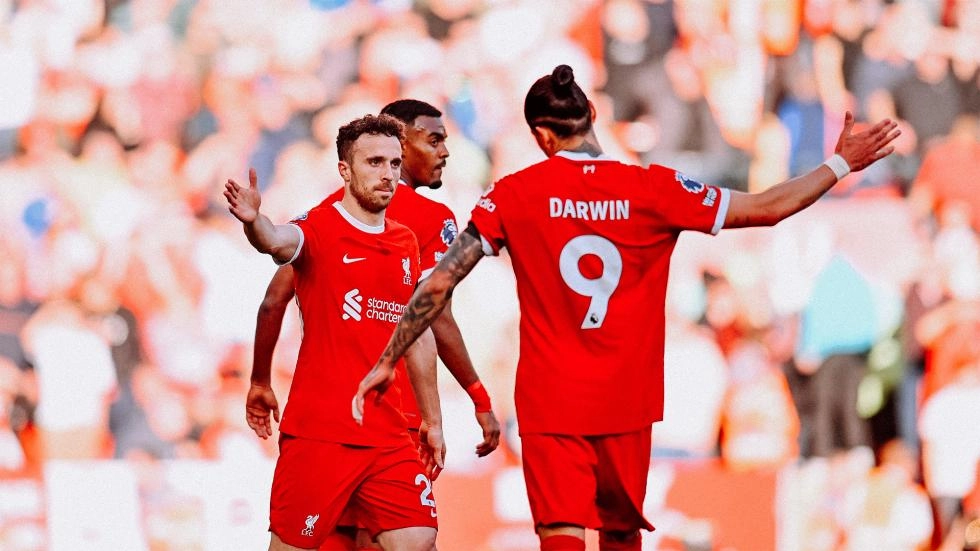 Jota, Nunez and Salah on target as Liverpool beat Forest at Anfield