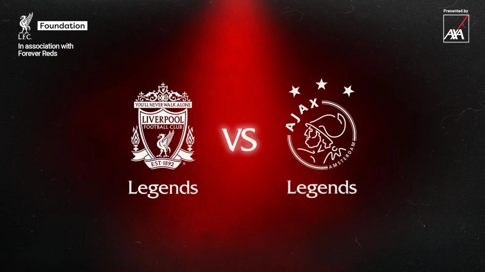 Saturday Watch Liverpool FC Legends v Ajax Legends live from Anfield Liverpool FC