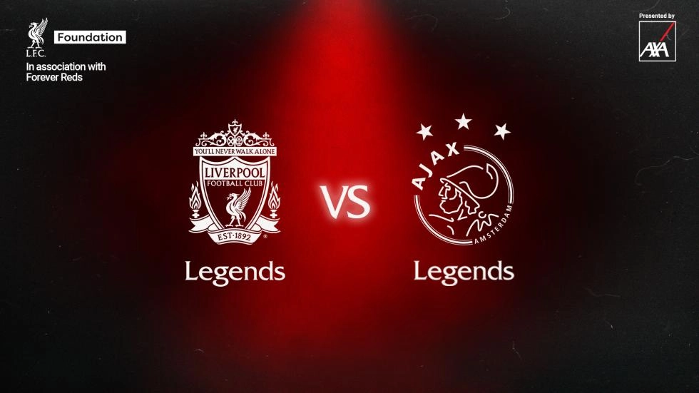 Saturday: Watch Liverpool FC Legends v Ajax Legends live from Anfield