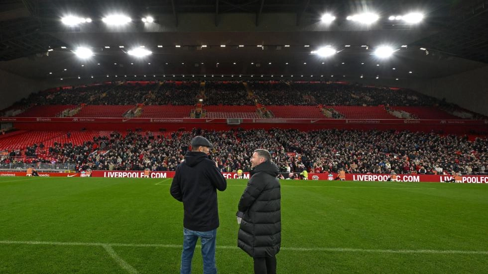 Jürgen Klopp enthrals thousands of fans at Anfield Road Stand test event