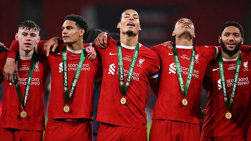 'Best in the world' - Joe Gomez salutes Liverpool fans after Wembley glory