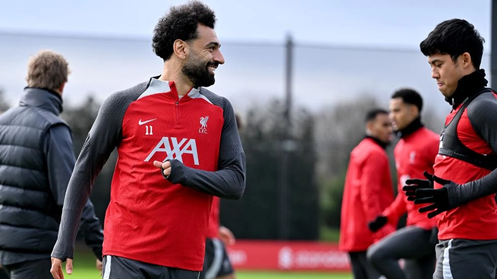 60 training photos: Alisson, Gomez and Salah involved in Liverpool's Tuesday session