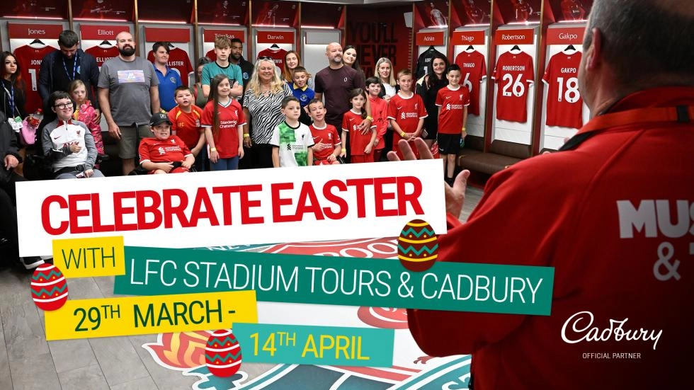 Celebrate Easter with LFC Stadium Tours, Mighty Red and Cadbury