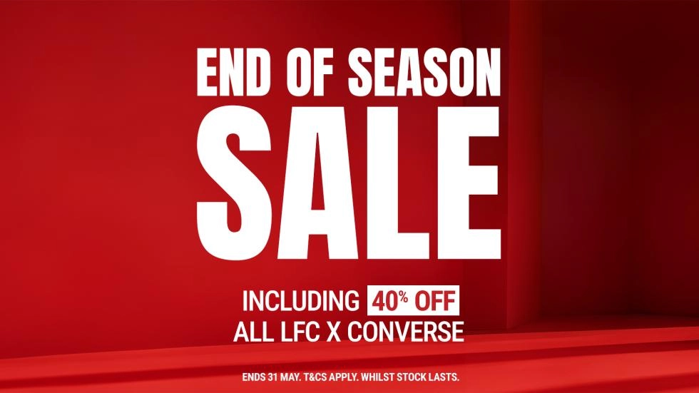 Erhalte 40% Rabatt auf das LFC x Converse-Sortiment während des Saisonschlussverkaufs