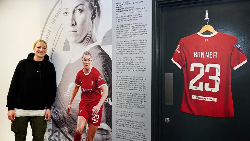 Academy honours Gemma Bonner with dressing room naming tribute