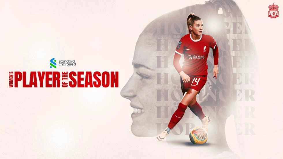 Marie Höbinger élue joueuse de la saison du LFC Women's Standard Chartered
