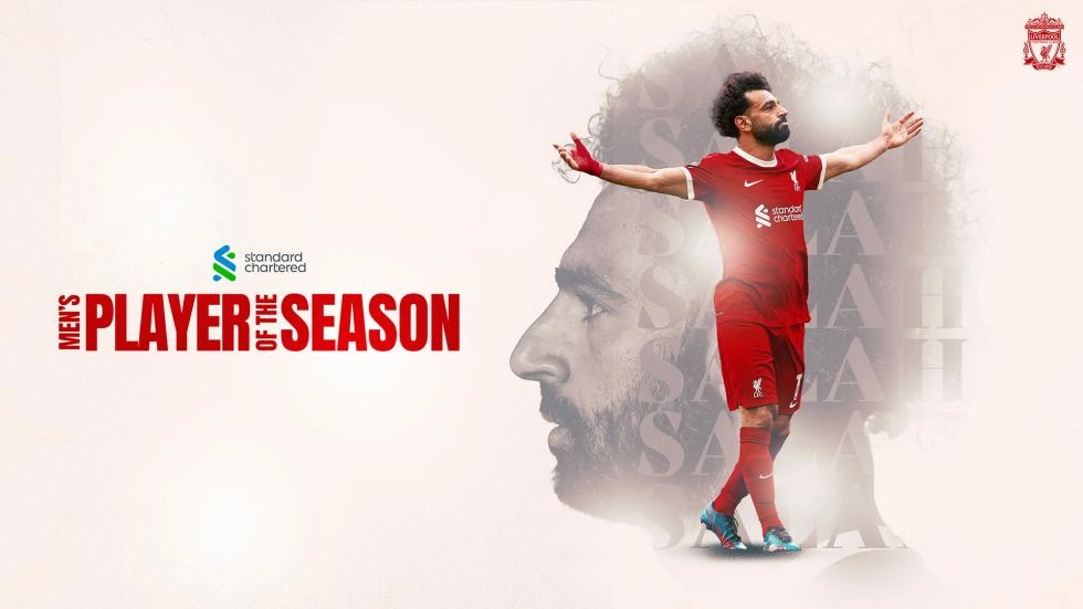 Mo Salah wins Liverpool's Standard Chartered Men's Player of the Season award