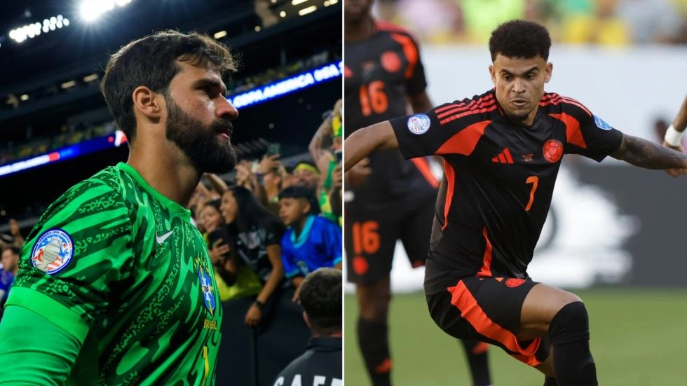 Copa America: Alisson and Diaz meet as Brazil join Colombia in last eight