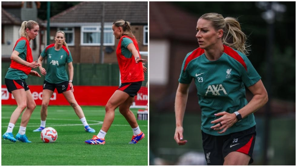Photos: Day one of pre-season training for LFC Women at Melwood