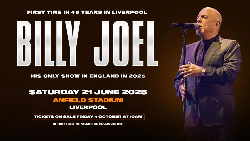 La leggenda statunitense Billy Joel giocherà ad Anfield nel giugno 2025